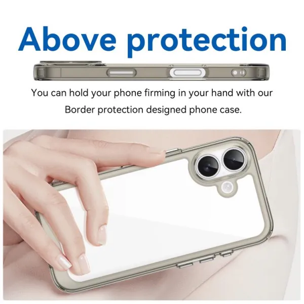 CRYSTAL Ochranný kryt pre Apple iPhone 17 šedý