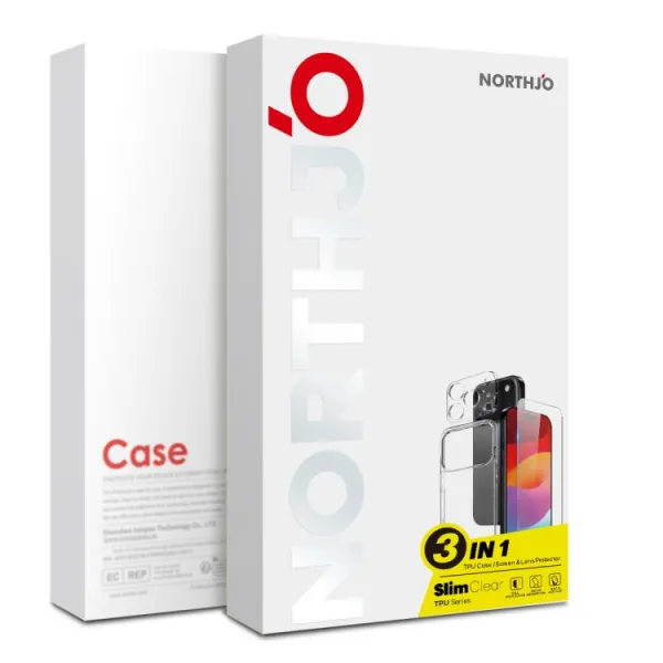 NORTHJO 3in1 Kompletná ochrana pre Apple iPhone 17