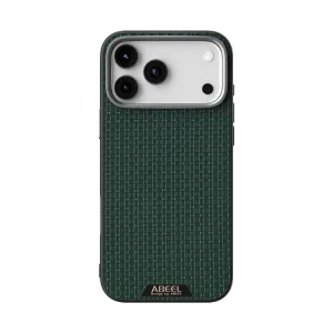ABEEL RUYI Kožený kryt s MagSafe pre Apple iPhone 17 Pro Max zelený
