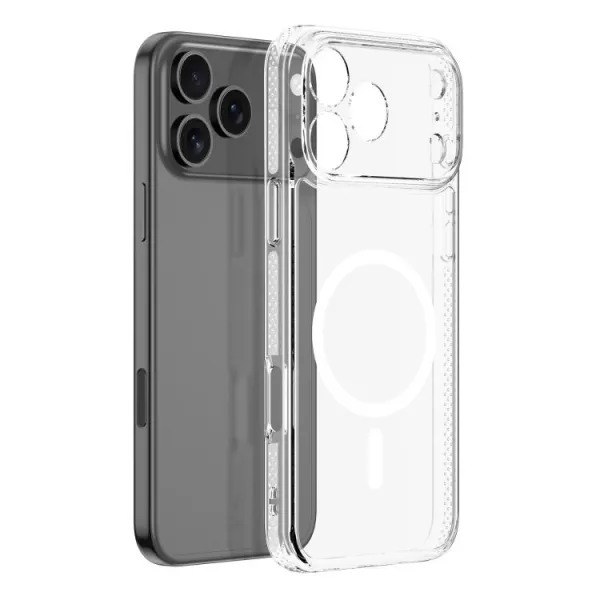 DUX CLIN MAG Ochranný kryt s MagSafe pre Apple iPhone 17 Pro Max priehľadný