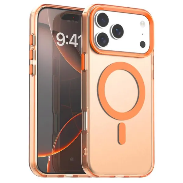 CANDY MAGSAFE Ochranný kryt pre Apple iPhone 17 Pro oranžový