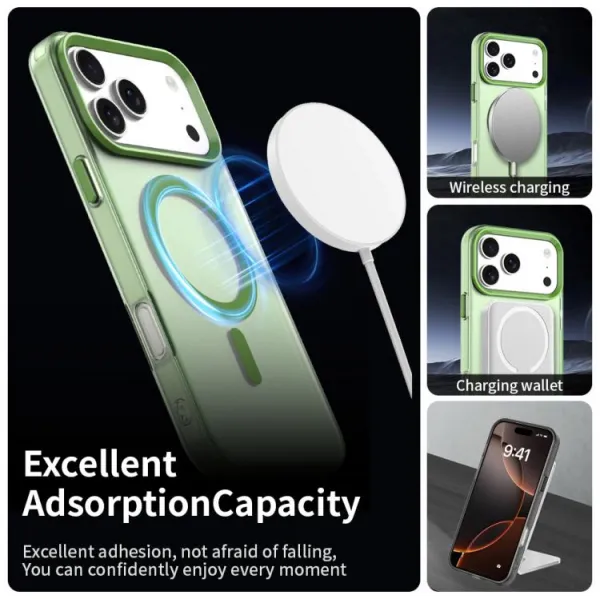 CANDY MAGSAFE Ochranný kryt pre Apple iPhone 17 Pro zelený