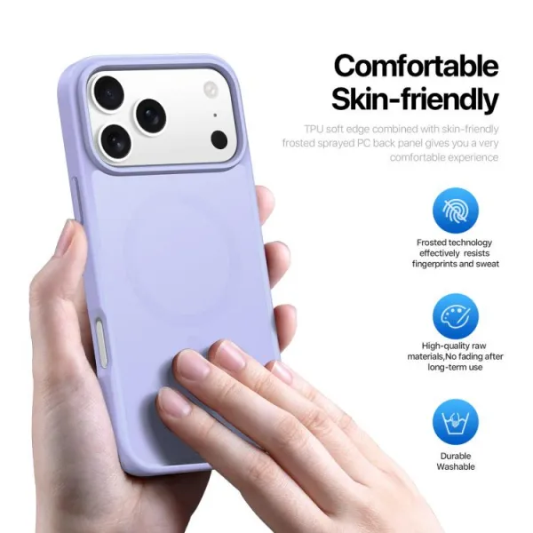 DUX YIND Ochranný obal s MagSafe pre Apple iPhone 17 Pro Max fialový