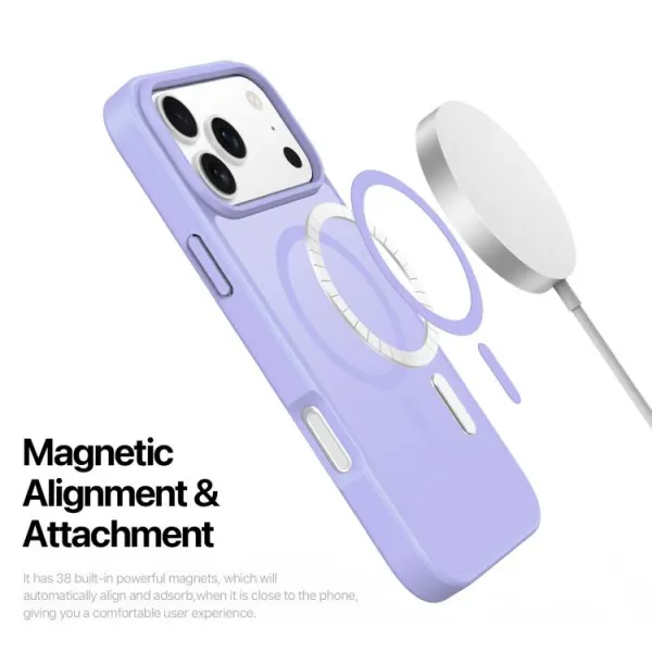 DUX YIND Ochranný obal s MagSafe pre Apple iPhone 17 Pro Max fialový
