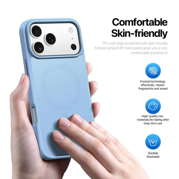DUX YIND Ochranný obal s MagSafe pre Apple iPhone 17 Pro Max modrý