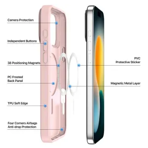DUX YIND Ochranný obal s MagSafe pre Apple iPhone 17 Pro Max ružový