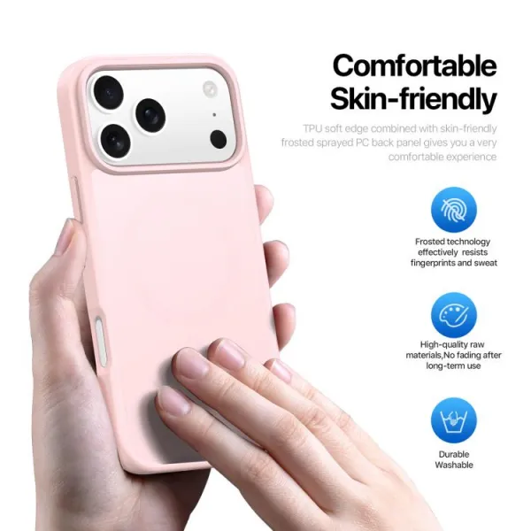 DUX YIND Ochranný obal s MagSafe pre Apple iPhone 17 Pro Max ružový