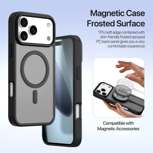 DUX LAWA Ochranný obal a peňaženkové puzdro 2v1 Apple iPhone 17 Pro čierne
