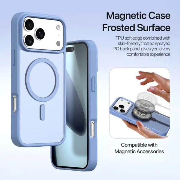 DUX LAWA Ochranný obal a peňaženkové puzdro 2v1 Apple iPhone 17 Pro Max modré