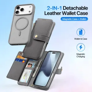 DUX LAWA Ochranný obal a peňaženkové puzdro 2v1 Apple iPhone 17 Pro Max šedé