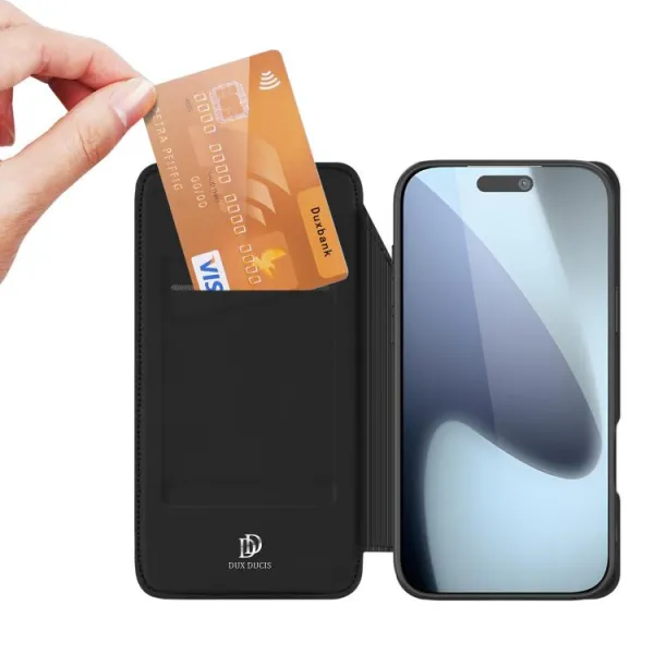 DUX Zaklápacie puzdro pre Apple iPhone 17 Pro čierne