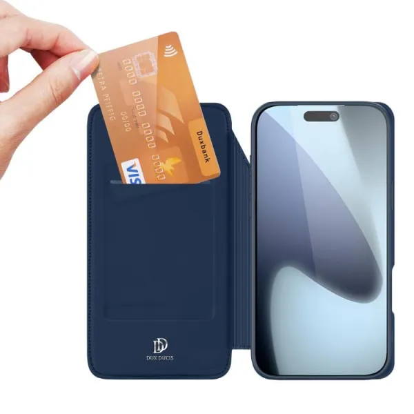 Dux Ducis Skin Puzdro pre iPhone 17 Pro Max, Modré