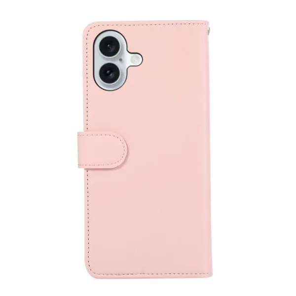 ABEEL DELICATE Peňaženkový obal Apple iPhone 17 ružový