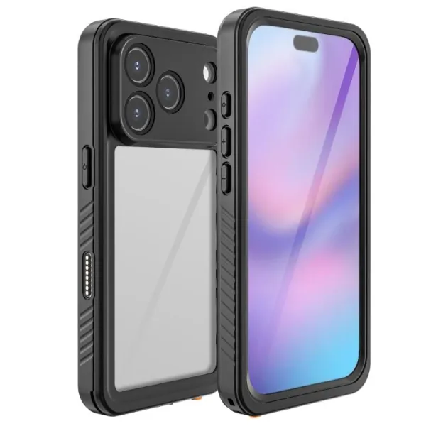 SOLID IP68 Obojstranný kryt pre Apple iPhone 17 Pro čierny