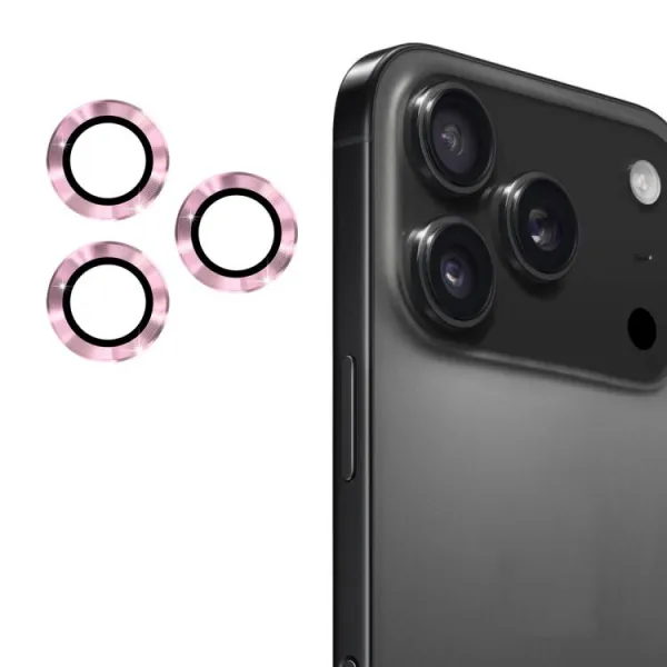 ENKAY ALU Sklo pre fotoaparát Apple iPhone 17 Pro / iPhone 17 Pro Max PINK