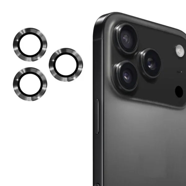 ENKAY ALU Sklo pre fotoaparát Apple iPhone 17 Pro / iPhone 17 Pro Max GRAPHITE GREY