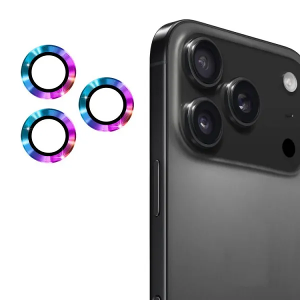 ENKAY ALU Sklo pre fotoaparát Apple iPhone 17 Pro / iPhone 17 Pro Max COLORFUL