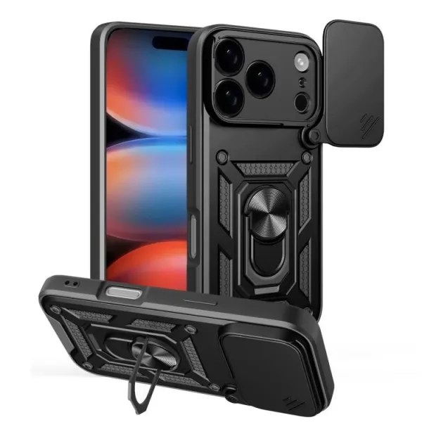 RING CAMERA Kryt s držiakom pre Apple iPhone 17 Pro čierny