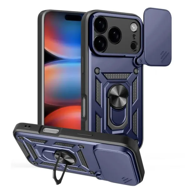 RING CAMERA Kryt s držiakom pre Apple iPhone 17 Pro modrý