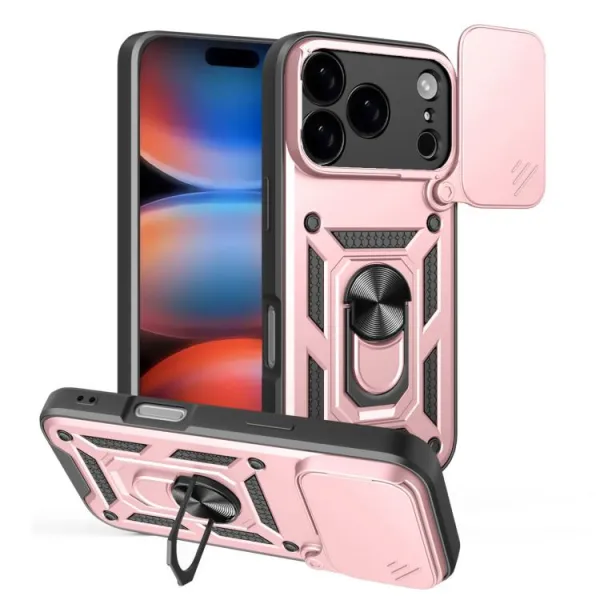 RING CAMERA Kryt s držiakom pre Apple iPhone 17 Pro ružový