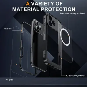 DUAL MAGSAFE Obojstranný ochranný kryt pre Apple iPhone 17 Pro čierny