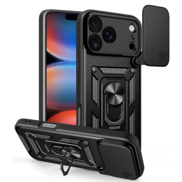 RING CAMERA Kryt s držiakom pre Apple iPhone 17 Pro Max čierny