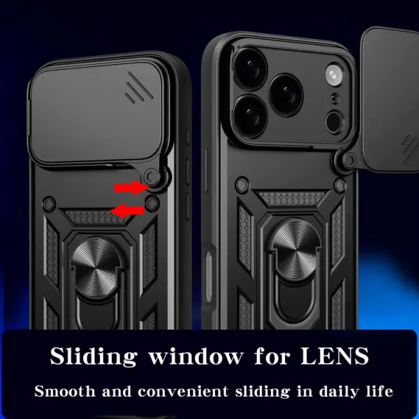 RING CAMERA Kryt s držiakom pre Apple iPhone 17 Pro modrý