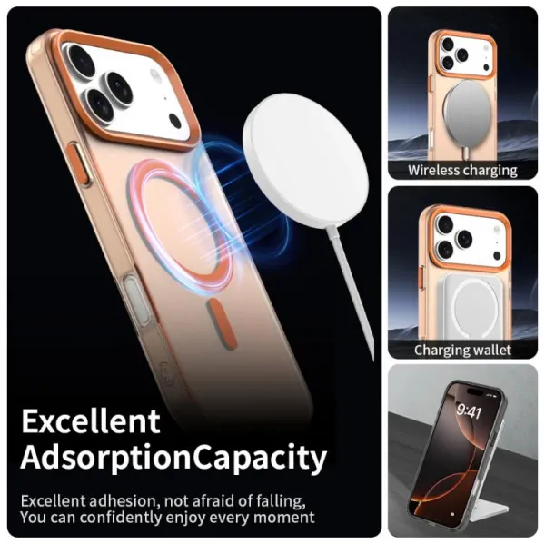 CANDY MAGSAFE Ochranný kryt pre Apple iPhone 17 Pro oranžový