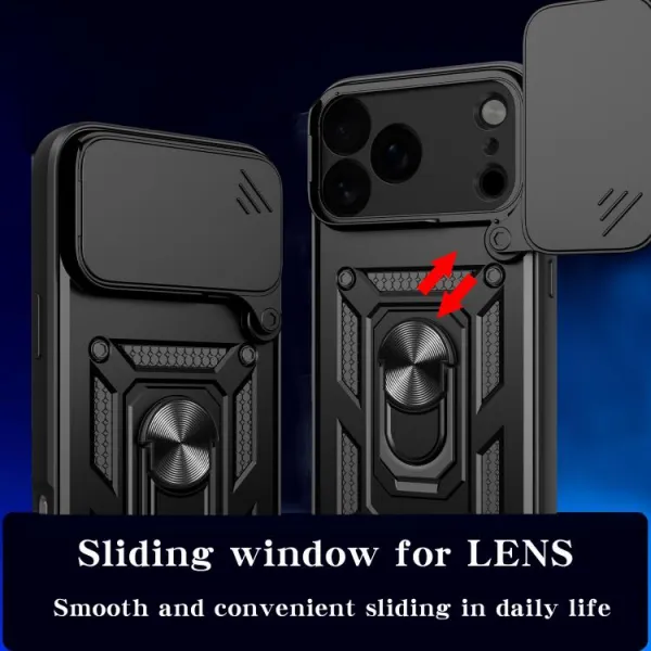 RING CAMERA Kryt s držiakom pre Apple iPhone 17 Pro Max modrý