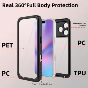 SOLID IP68 Obojstranný kryt pre Apple iPhone 17 Pro čierny