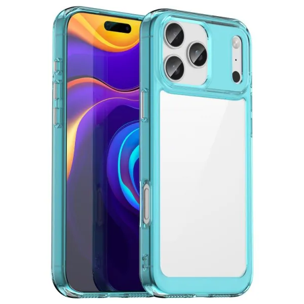 CRYSTAL Ochranný kryt pre Apple iPhone 17 Pro Max tyrkysový