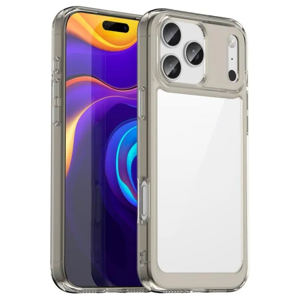 CRYSTAL Ochranný kryt pre Apple iPhone 17 Pro Max šedý