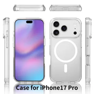 TRANSPARENT MAGSAFE Kryt pre Apple iPhone 17 Pro priehľadný