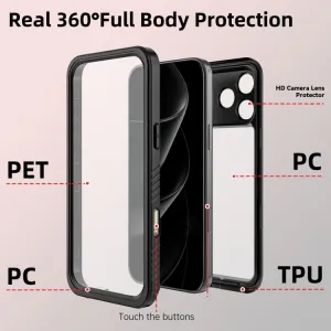 SOLID IP68 Obojstranný kryt pre Apple iPhone 17 Pro Max čierny