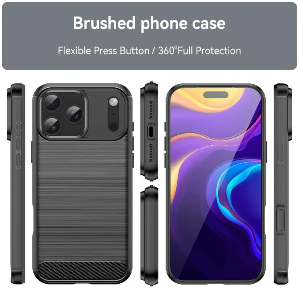 FLEXI TPU Ochranný kryt Apple iPhone 17 Pro Max čierny