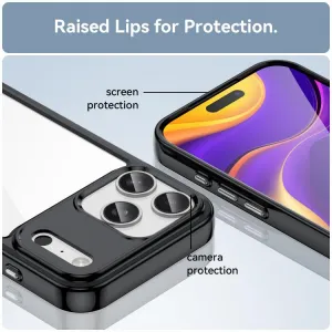 CRYSTAL Ochranný kryt pre Apple iPhone 17 Pro Max čierny