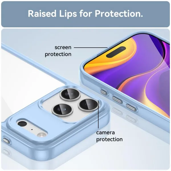 CRYSTAL Ochranný kryt pre Apple iPhone 17 Pro Max modrý