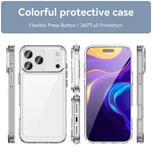 CRYSTAL Ochranný kryt pre Apple iPhone 17 Pro Max priehľadný