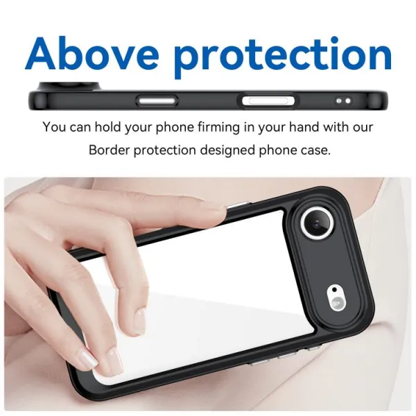 CRYSTAL Ochranný kryt pre Apple iPhone Air čierny