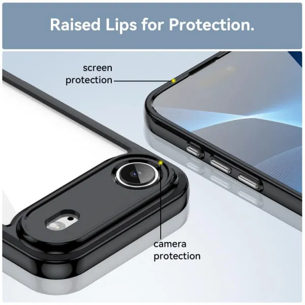 CRYSTAL Ochranný kryt pre Apple iPhone Air čierny