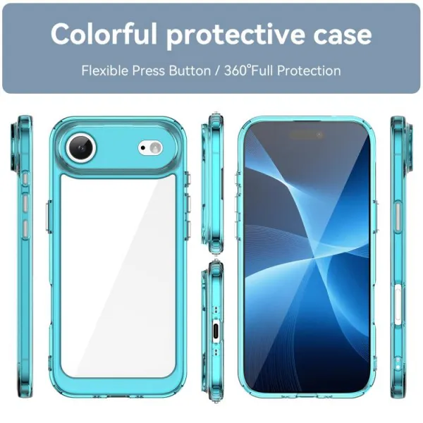 CRYSTAL Ochranný kryt pre Apple iPhone Air tyrkysový