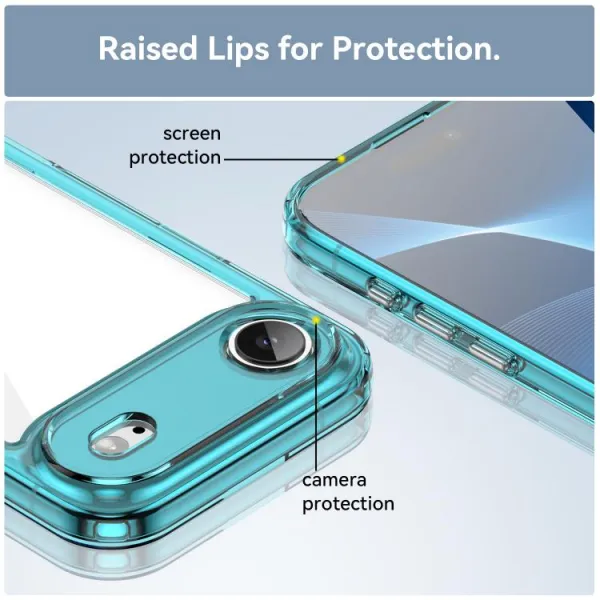 CRYSTAL Ochranný kryt pre Apple iPhone Air tyrkysový