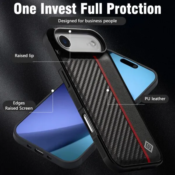 CARBONIC Ochranný obal pre Apple iPhone Air čierny