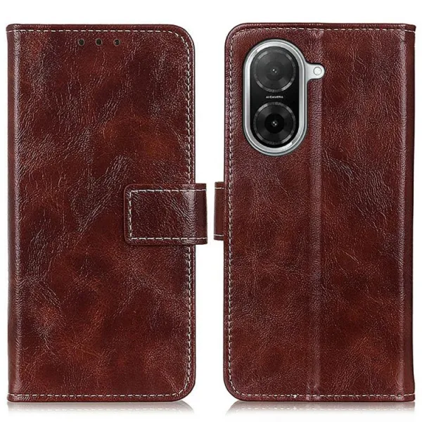 RETRO Peňaženkový obal Xiaomi Redmi A5 (EU verzia 173.3mm) hnedý