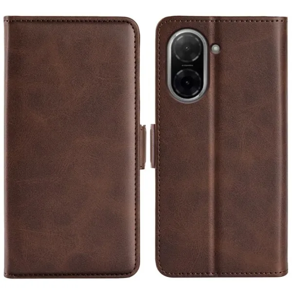 SIDE Peňaženkové puzdro pre Xiaomi Redmi A5 (EU verzia 173.3mm) tmavohnedé
