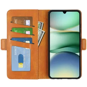 SIDE Peňaženkové puzdro pre Xiaomi Redmi A5 (EU verzia 173.3mm) svetlohnedé