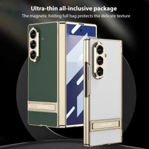 GKK TRIUMPH Ultratenký kryt so stojanom pre Samsung Galaxy Z Fold7 5G WHITE