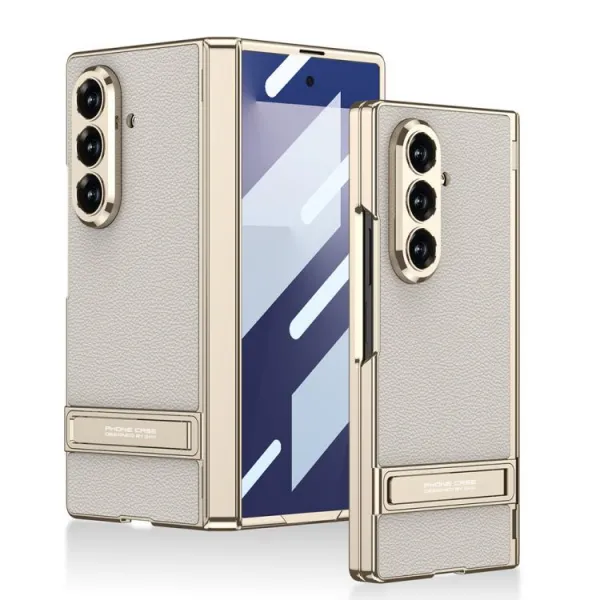 GKK TRIUMPH Ultratenký kryt so stojanom pre Samsung Galaxy Z Fold7 5G TITANIUM GREY
