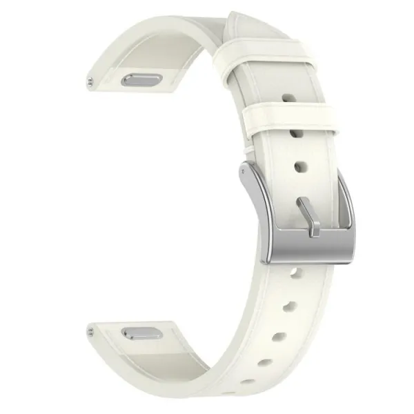 LEATHER Kožený remienok pre Amazfit Bip 5 / Bip 5 Unity biely