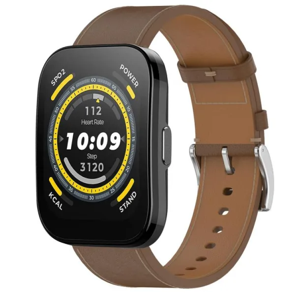LEATHER Kožený remienok pre Amazfit Bip 5 / Bip 5 Unity hnedý